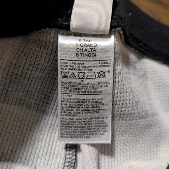 Old Navy waffle pajama PJ leggings buffalo plaid size small tall - Picture 7 of 11